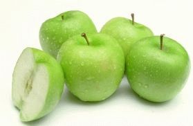 gröna äpplen medan du ammar