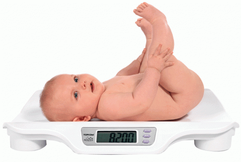 pes normal d’un nadó
