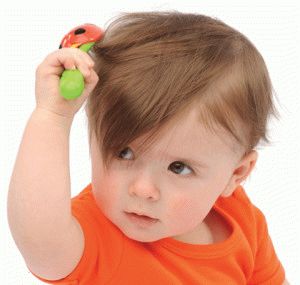 the child does not grow hair on his head