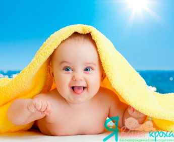 vaikų grūdinimas saulės sąlygomis iki vienerių metų