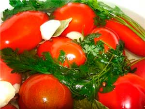 saltade tomater