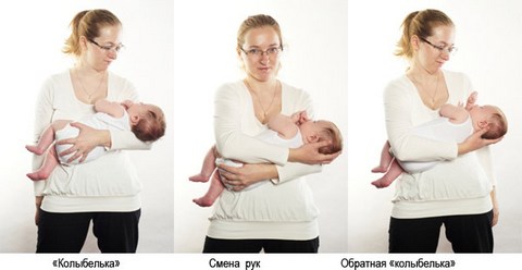 teniamo il neonato tra le braccia della culla