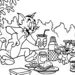 Tom y Jerry en un picnic