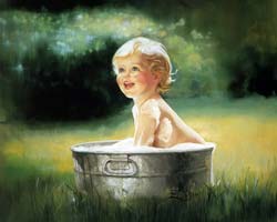 Sådan bades nyfødte