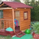 casa de juegos de madera para niños