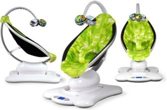 Sallanan sandalye yeşil peluş MamaRoo