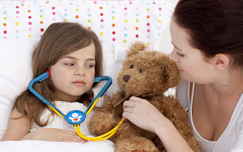 We help the child prepare for a visit to the doctor