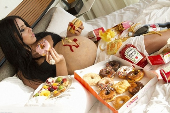 comida chatarra para embarazadas
