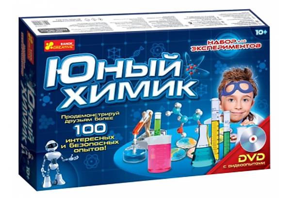 conjunto para experimentos químicos para crianças