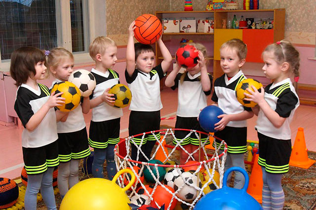actividades deportivas en el jardín de infantes