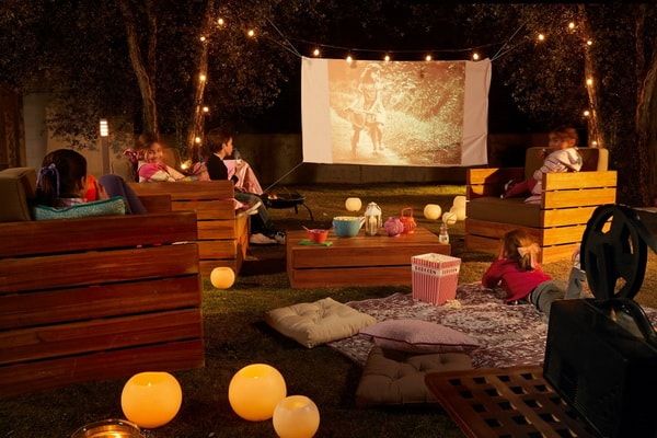 open-air cinema in the country